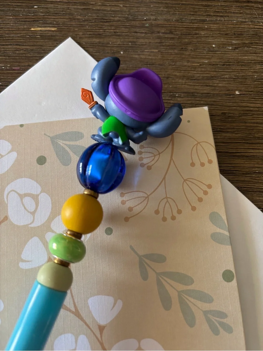 Disney Doorables: Lilo & Stitch: Stitch Halloween handmade beaded pen